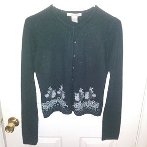 Free People Black Cardigan Sweater M